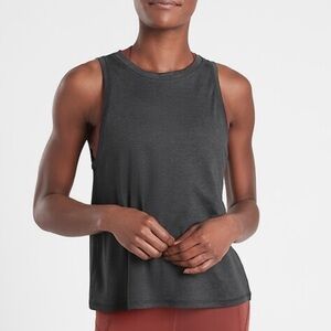 Athleta Uptempo Tank Top - Size Medium Black Heather/Grey